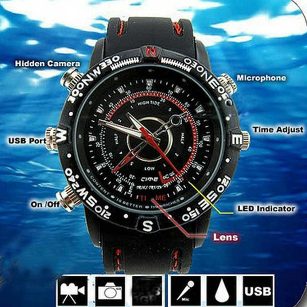 hidden camera wrist watch