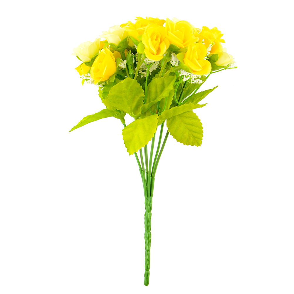 21pcs Artificial Flower Fake Silk Flower Arrangement Wedding Party Home