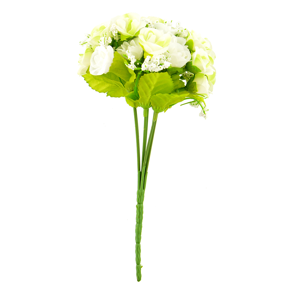 21pcs Artificial Flower Fake Silk Flower Arrangement Wedding Party Home