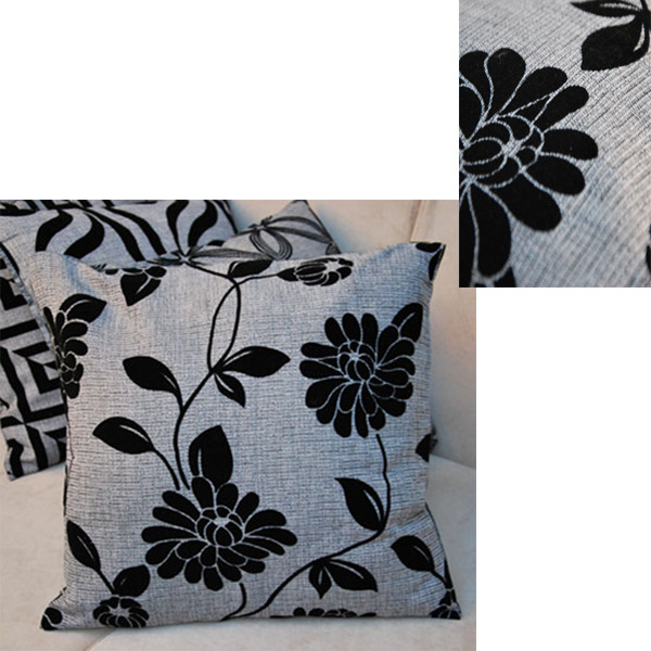 New Soft Luxury Black Grey Throw Pillow Cushion Case Cover Home Sofa Decor Gift eBay