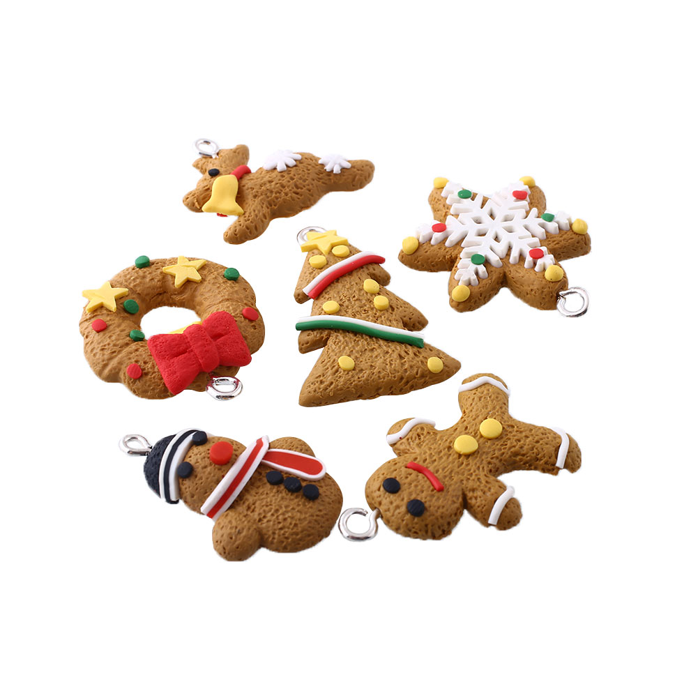 6pcs polymer clay fimo decoration christmas snowflake 6pcs polymer clay fimo decoration christmas snowflake