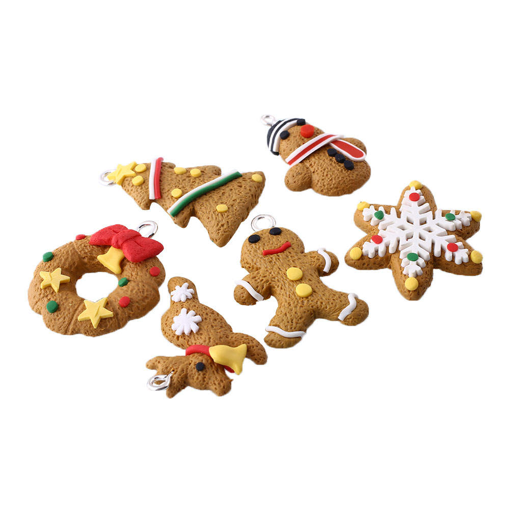 6pcs polymer clay fimo decoration christmas snowflake 6pcs polymer clay fimo decoration christmas snowflake