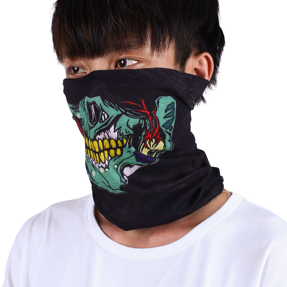 Skull Skeleton Scarves Face Mask Wrap Shawl NeckWrap Magic For Sports