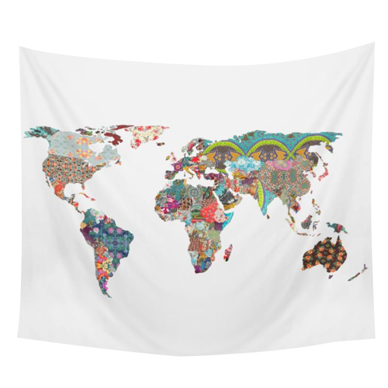 World Map Tapestry Wall Hanging fashion world-map printed rectangle versatile boho tapestry wall World Map Tapestry Wall Hanging fashion world-map printed rectangle versatile boho tapestry wall