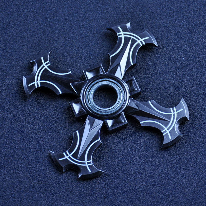 For Ninja Shuriken Dart Hand Spinner Tri Fidget Desk Toy 