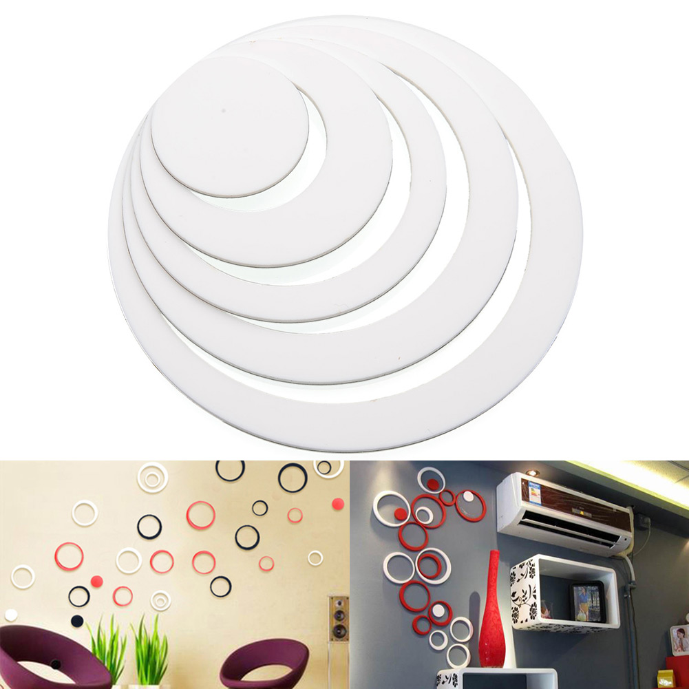 Nice 3D Circles DIY Art Wall Sticker Wall Home Decor Removable Decoration - Bild 3 von 4