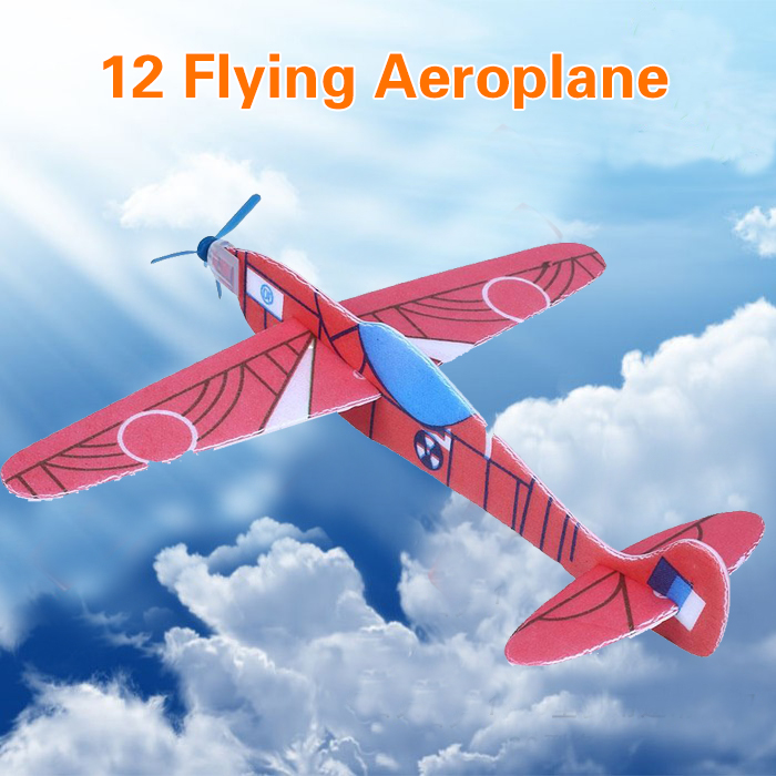 12 Flying Glider Planes Aeroplane Party Bag Fillers Childrens Kids Toys ...