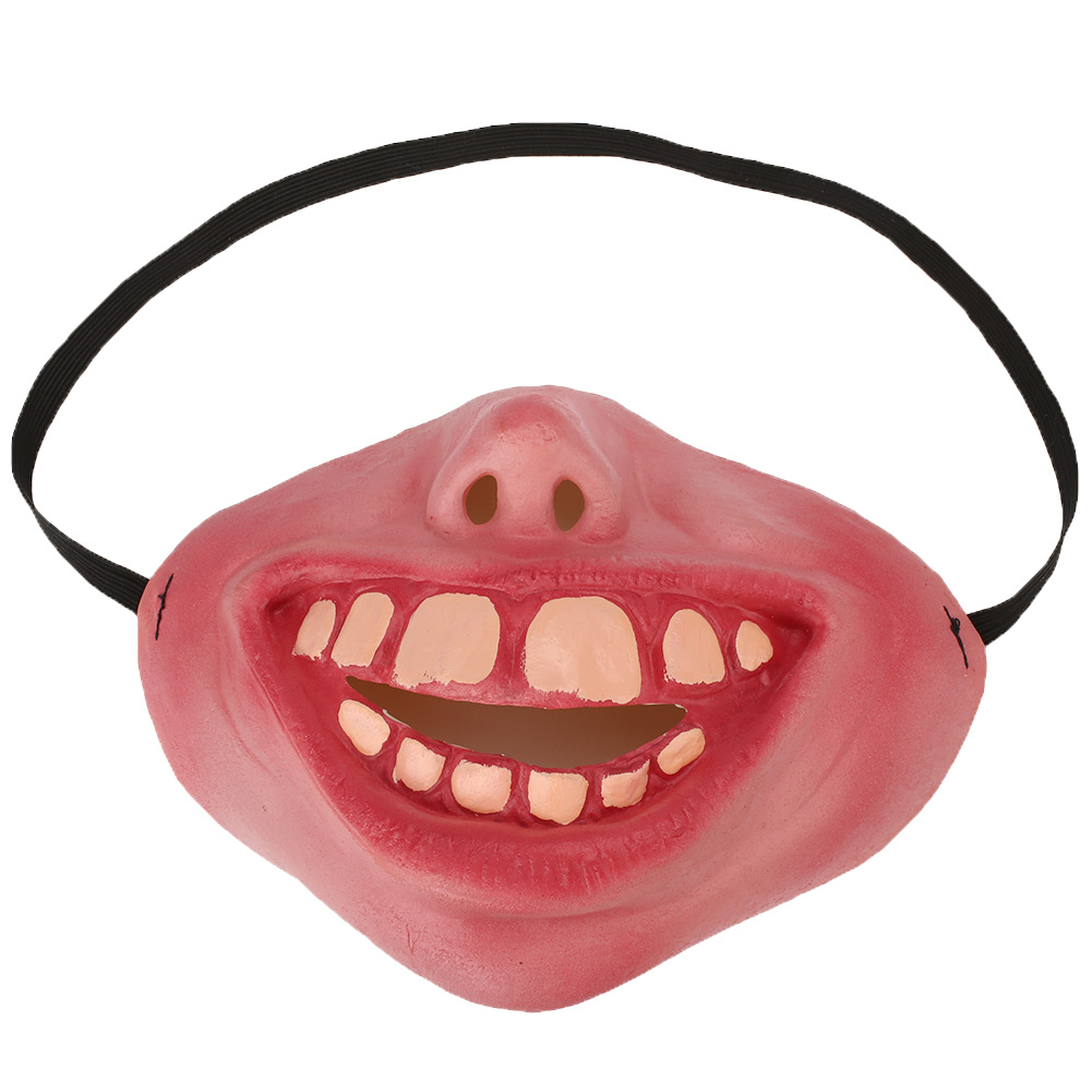 Unisex Women Cosplay Halloween Horrible Cover Face Mask Half Face Masks ...