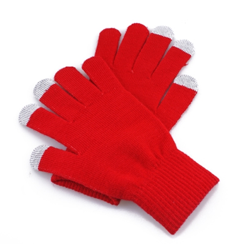 Red Unisex Capacitive Touch Screen Gloves Hand Warmer for iPhone 4 5 iPad Mini