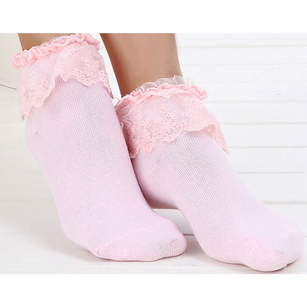 Cute Vintage Retro Lace Ruffle Frilly Ankle Socks Princess Girl 5 ...